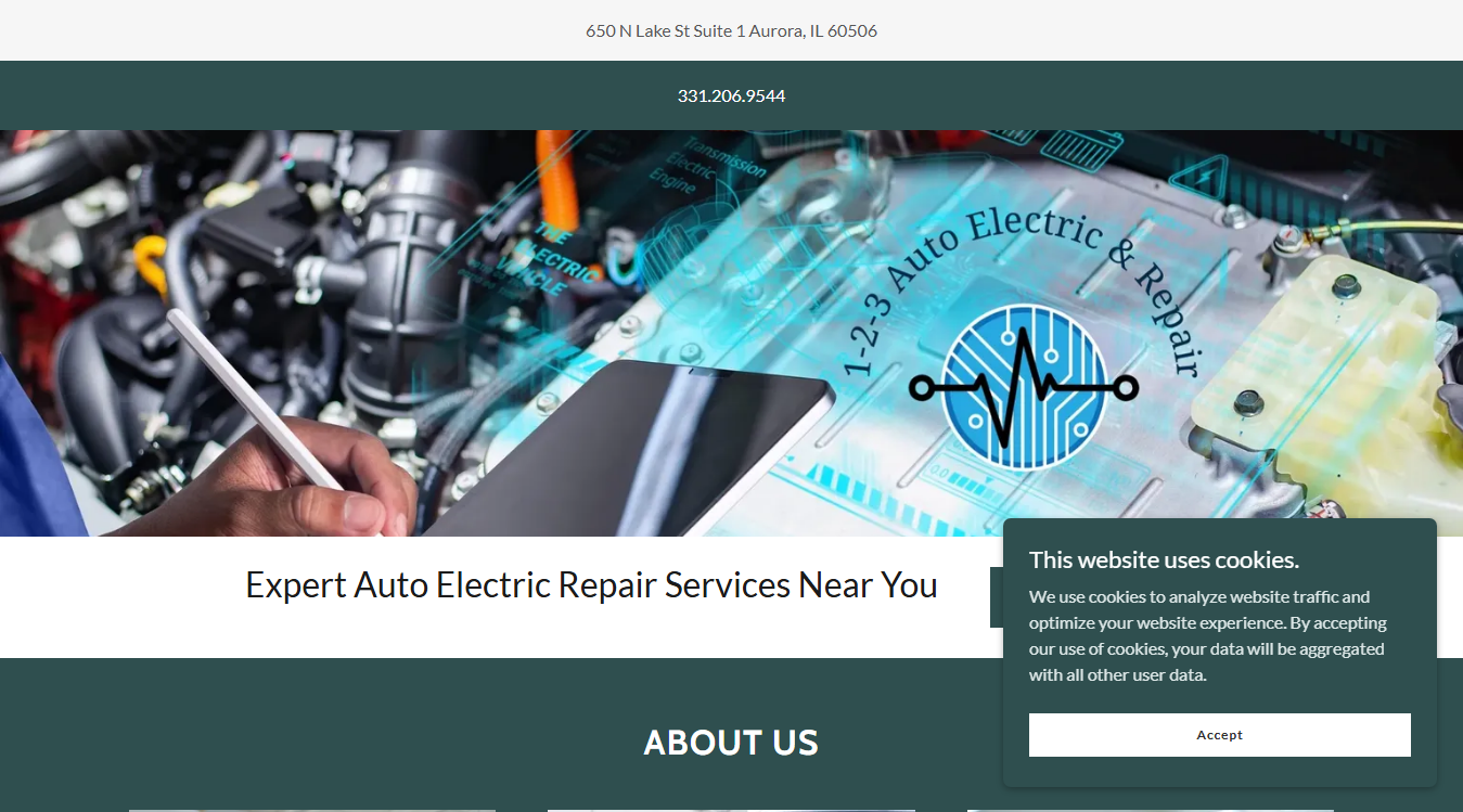 Screenshot of 123 Auto Electric & Repair