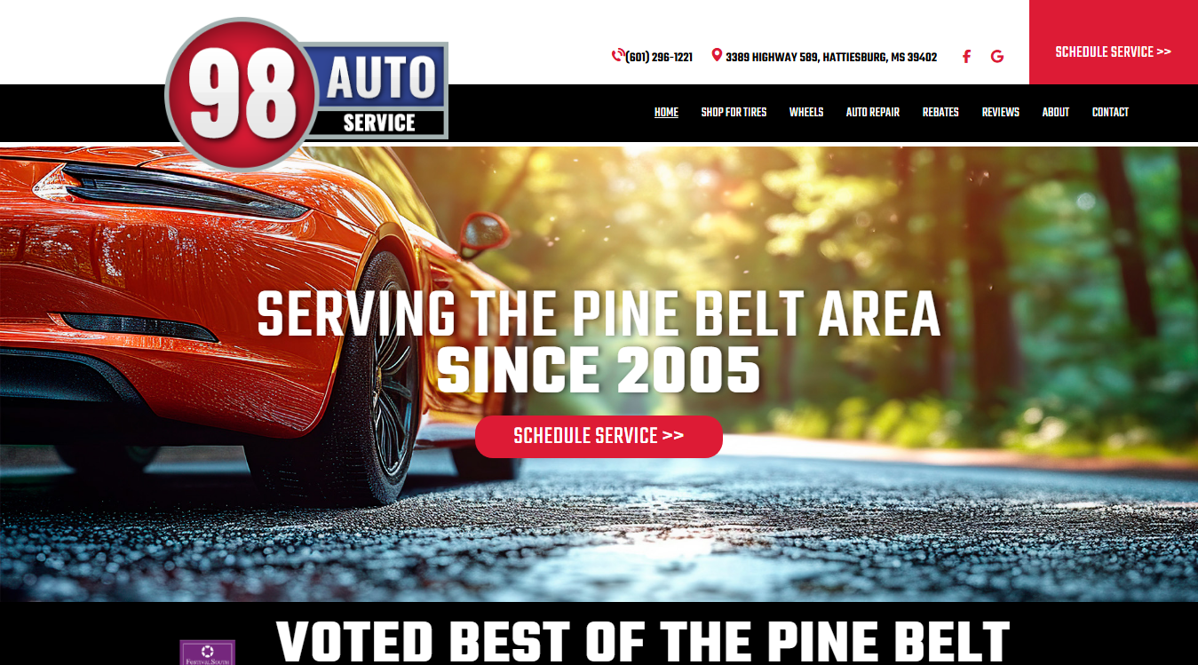 Screenshot of 98 Auto Service