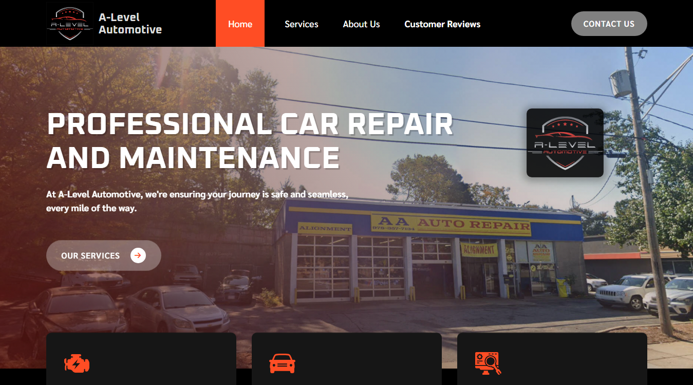 Screenshot of A-Level Automotive