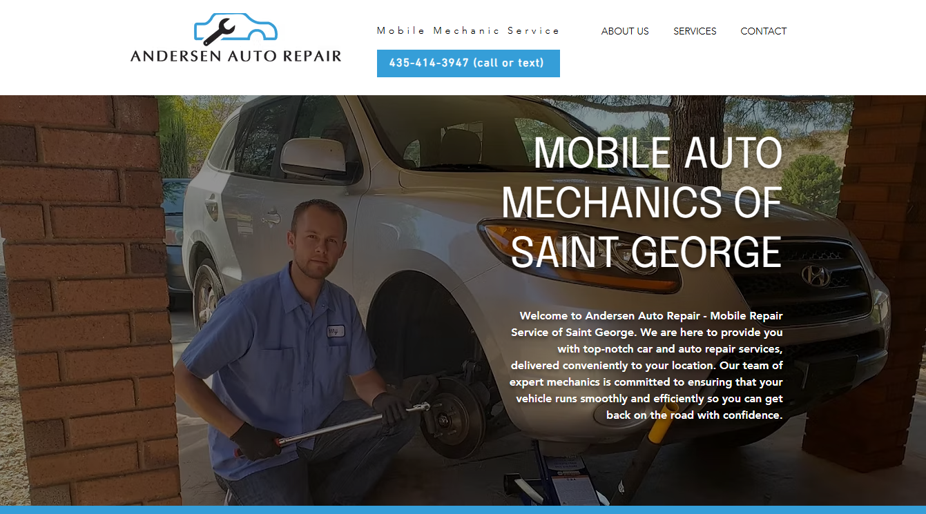 Screenshot of Andersen Auto Repair - Mobile Mechanic Service