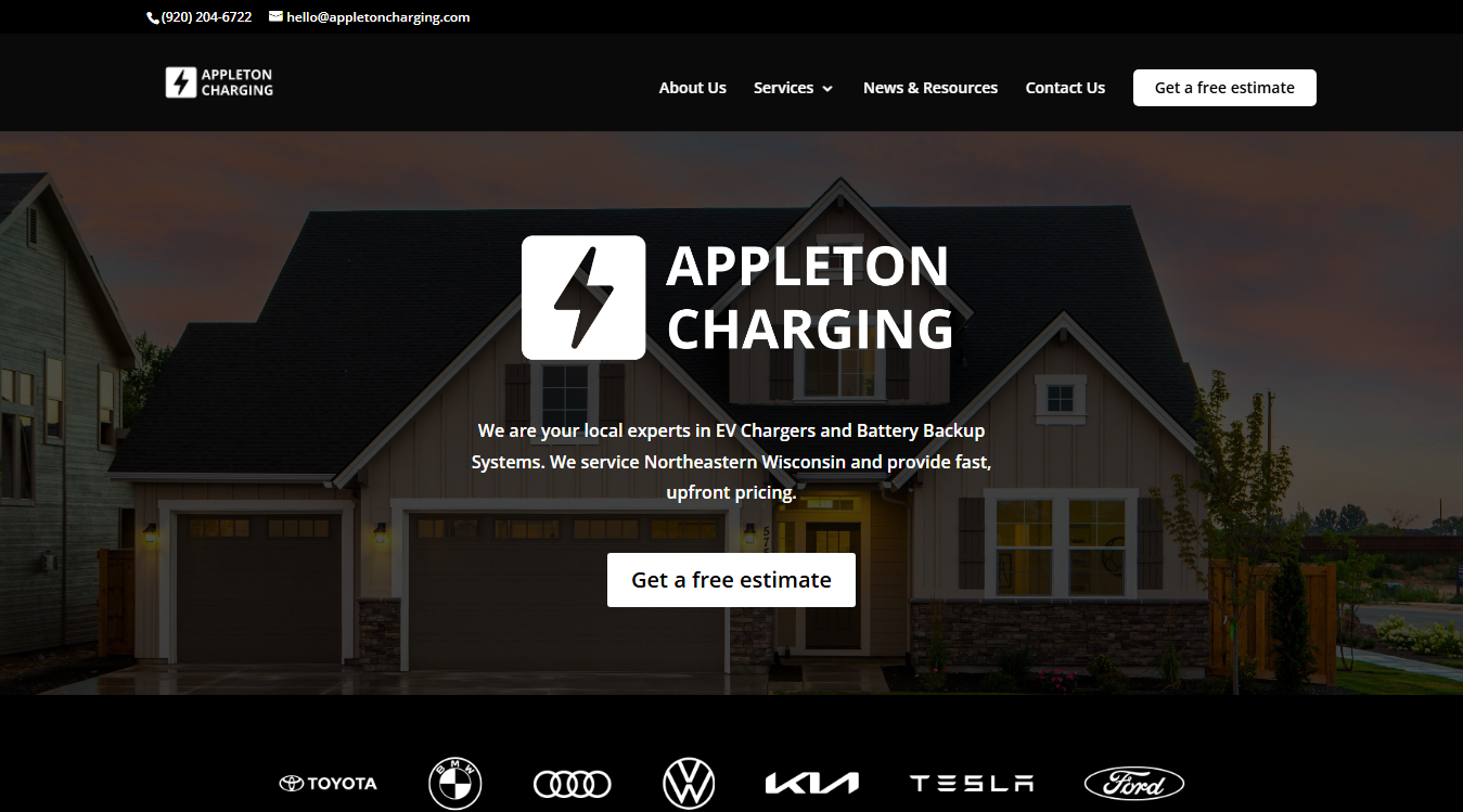 Screenshot of Appleton Charging