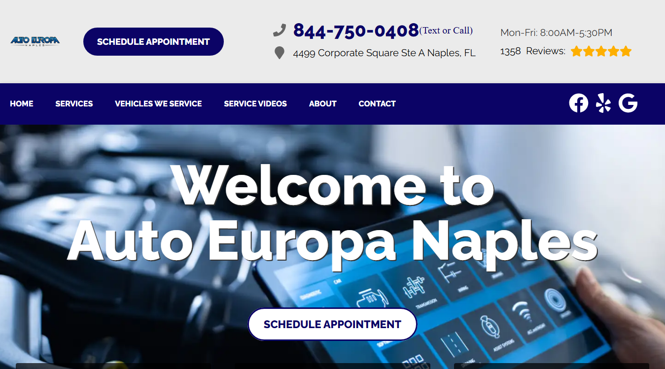 Screenshot of Auto Europa Naples