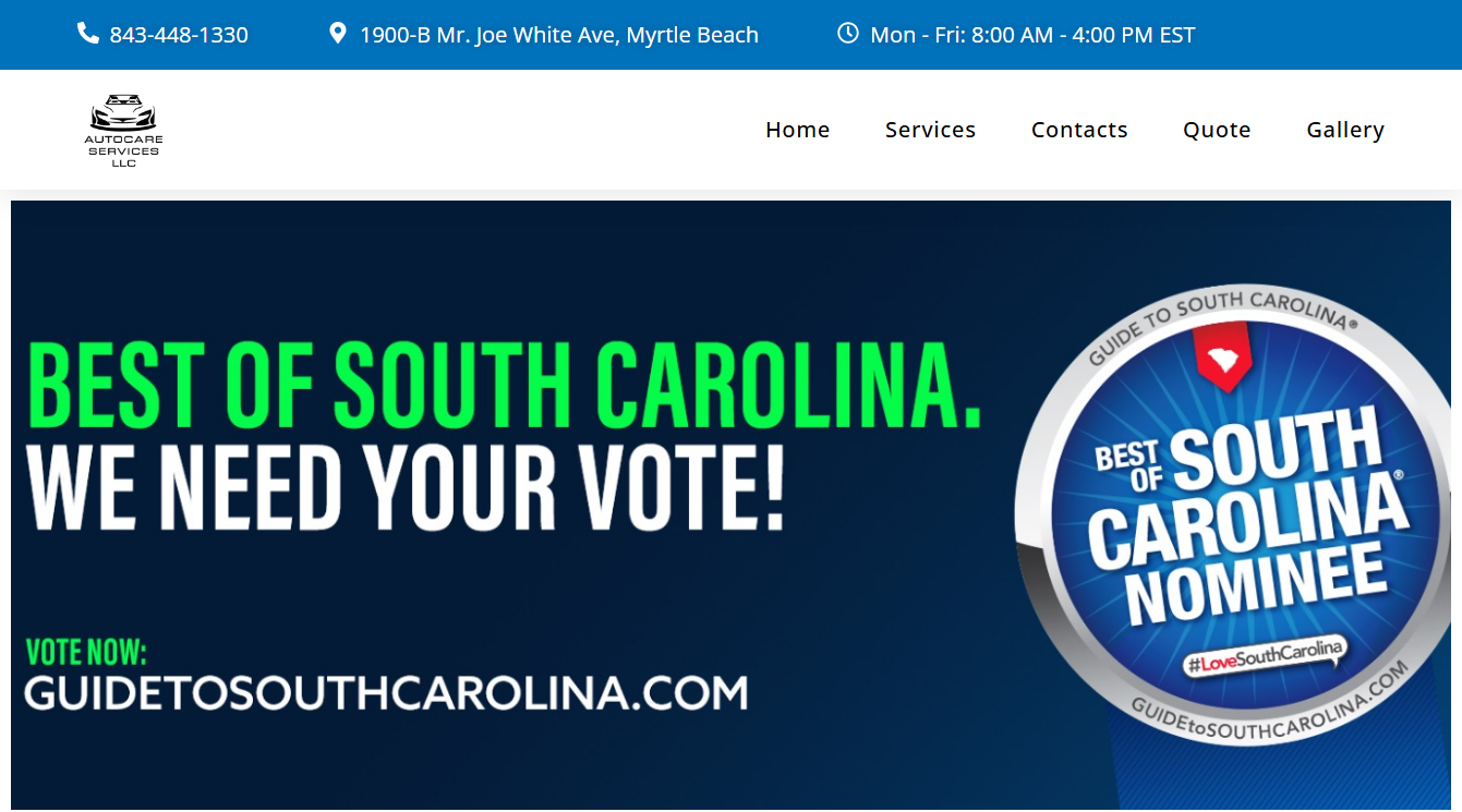 Screenshot of Autocare Services LLC