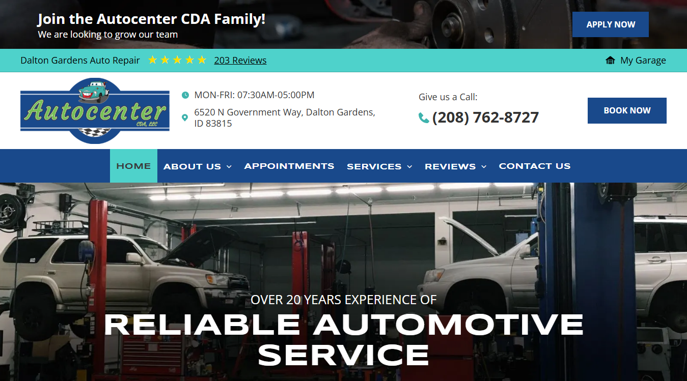 Screenshot of Autocenter CDA