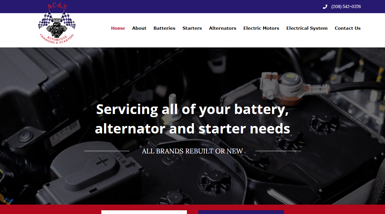 Screenshot of Automotive Charging & Starting LLC