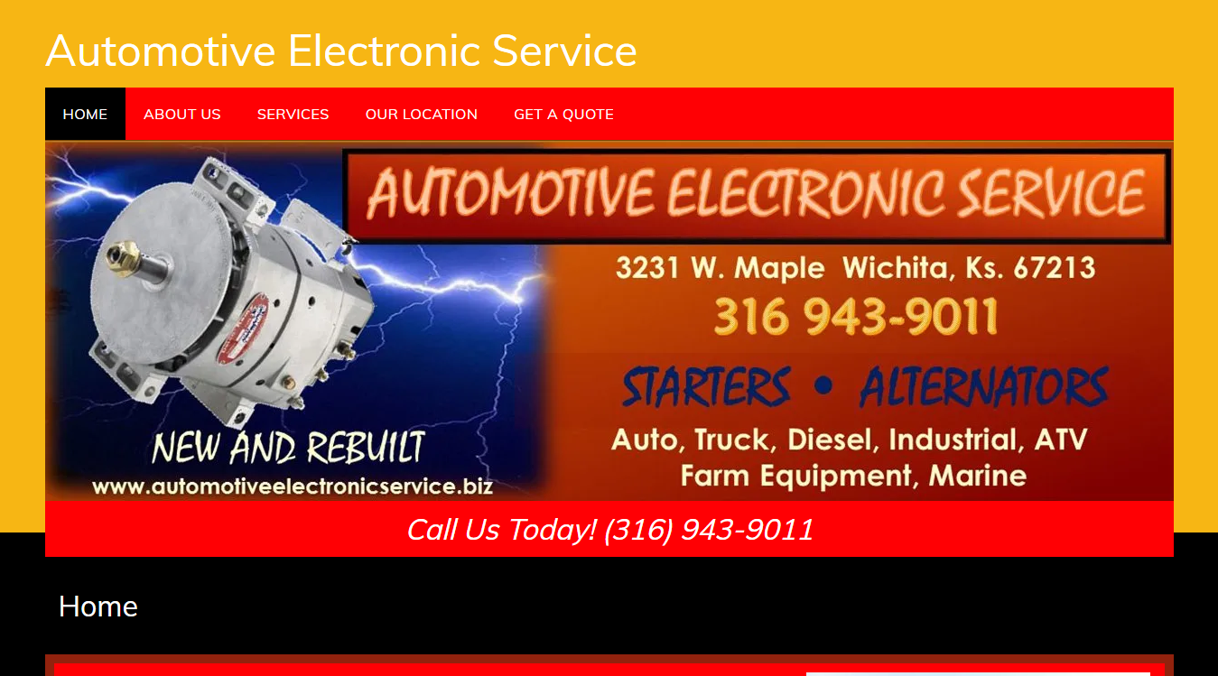 Screenshot of Automotive Electronic Service