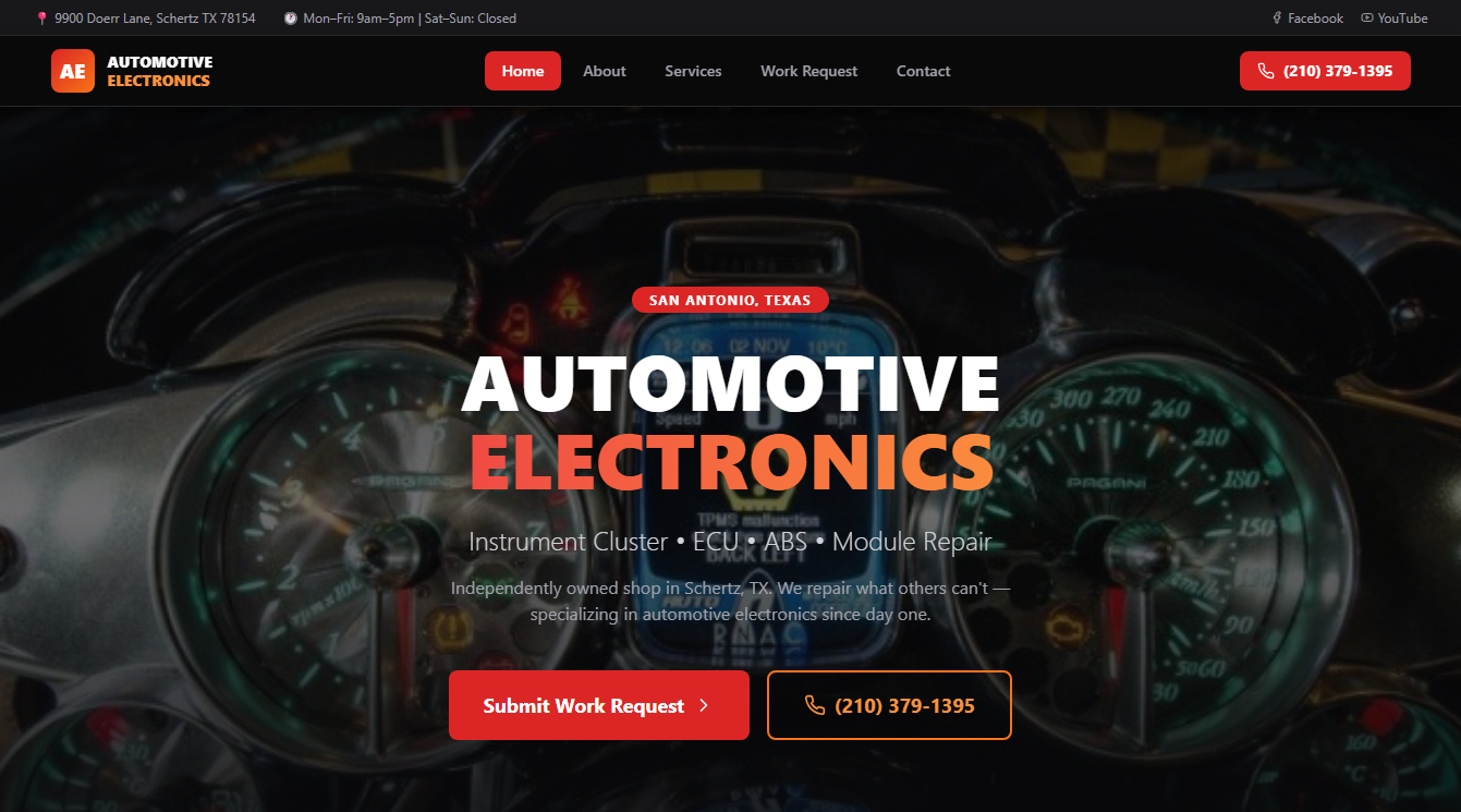 Screenshot of Automotive Electronics
