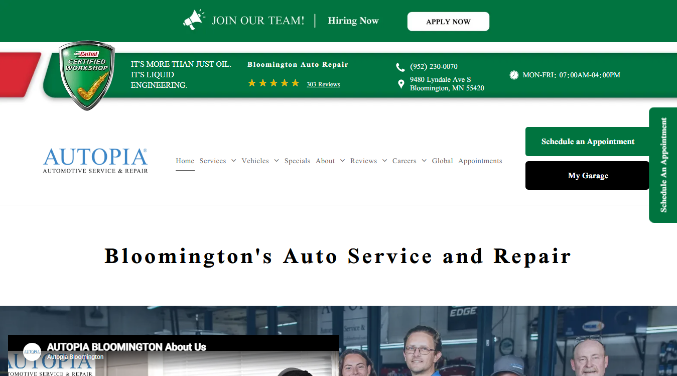 Screenshot of Autopia Bloomington