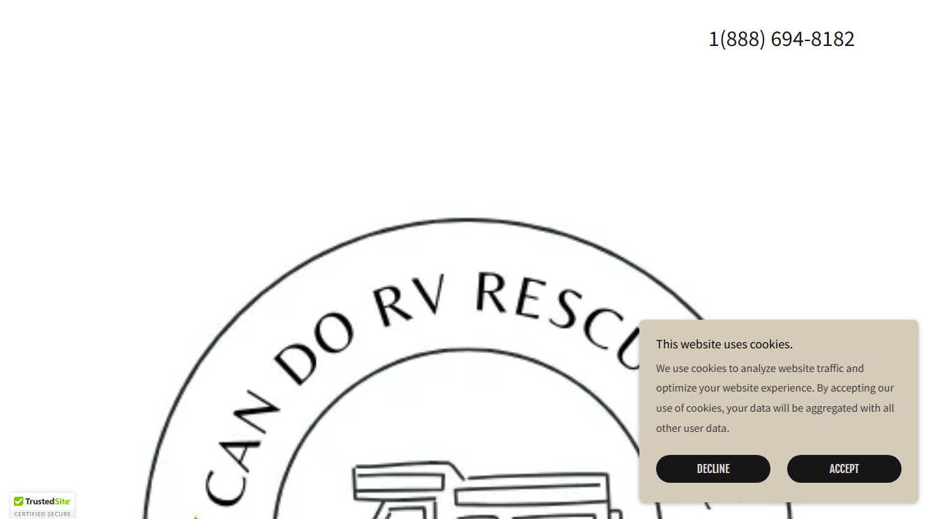 Screenshot of Can Do RV Rescue, LLC