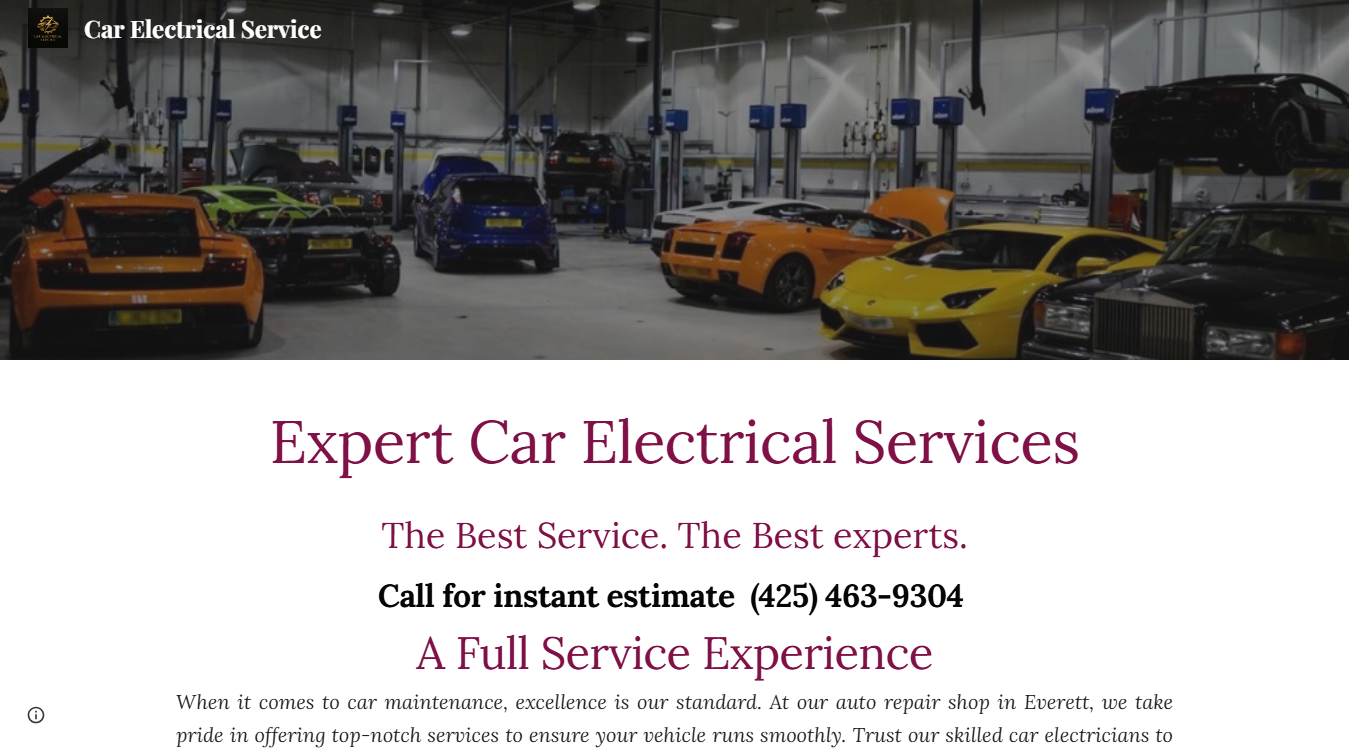 Screenshot of Car electrical services