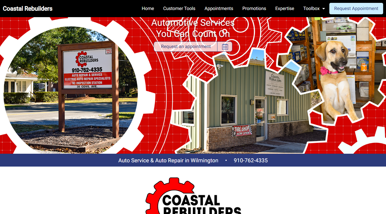Screenshot of Coastal Rebuilders