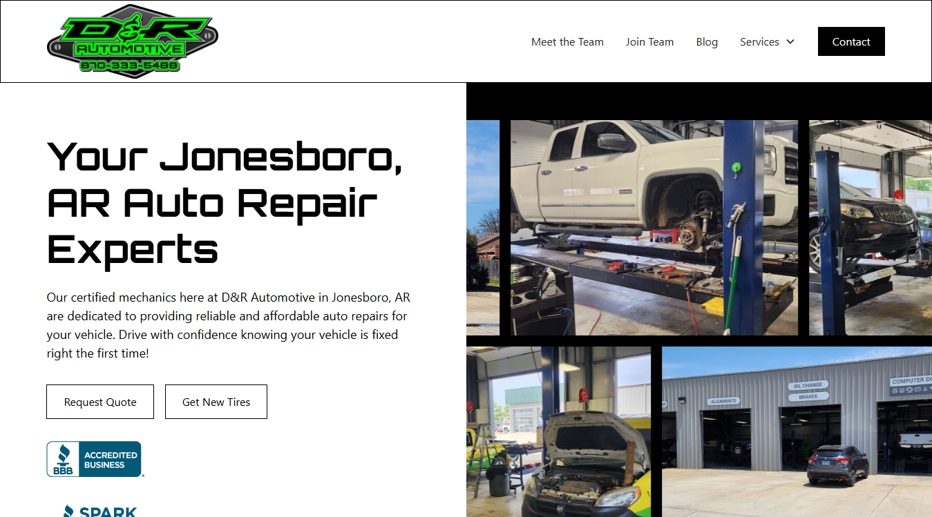 Screenshot of D&R Automotive