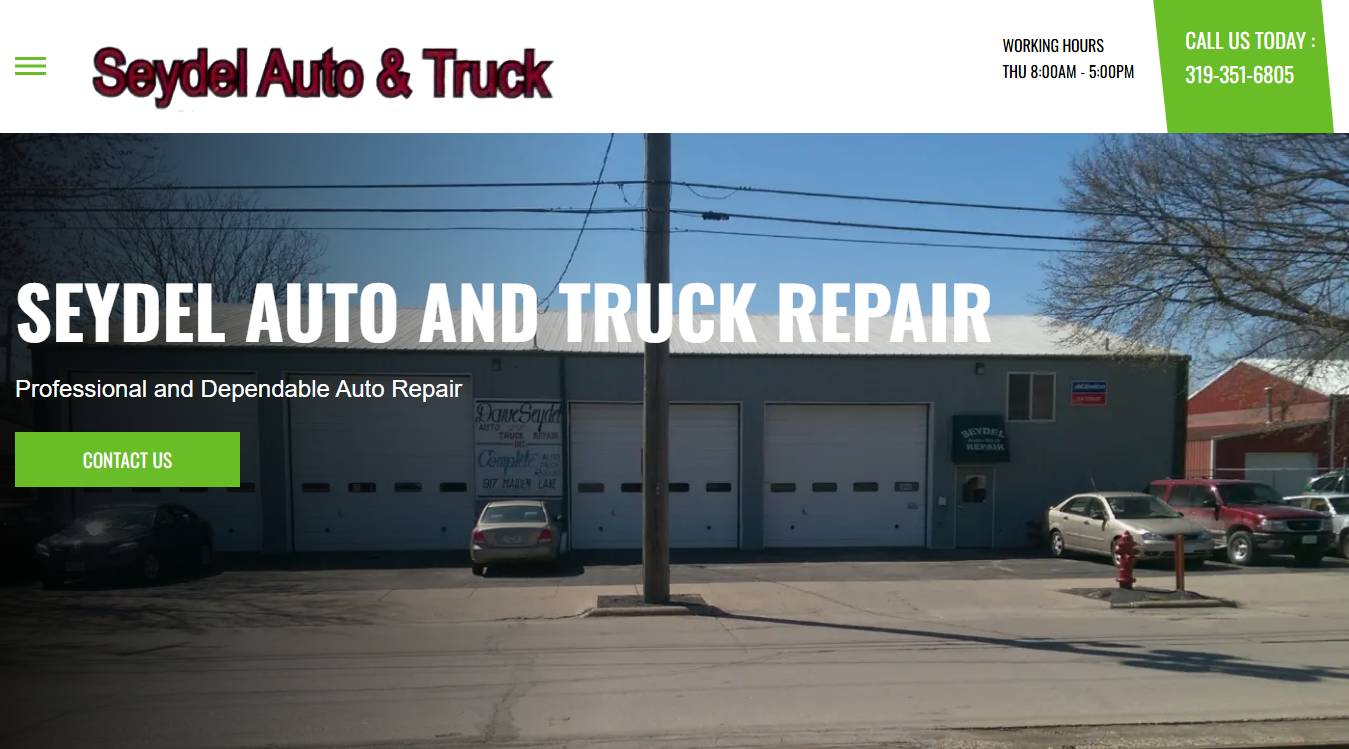 Screenshot of Dave & Pat Seydel Auto & Truck