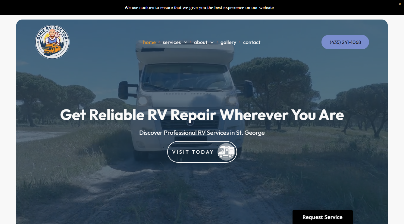 Screenshot of Dixie RV Doctor