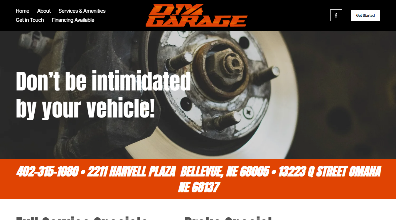 Screenshot of DIY Garage