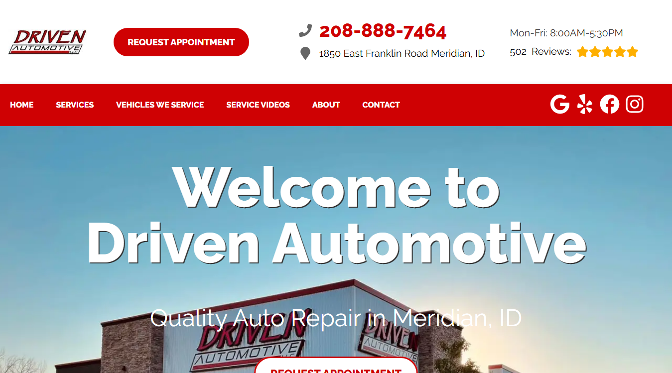 Screenshot of Driven Automotive