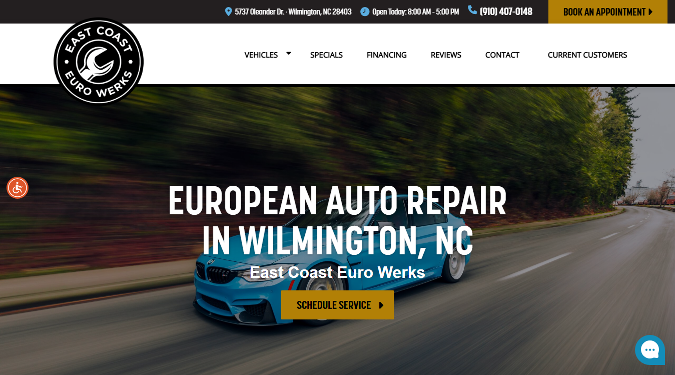 Screenshot of East Coast Euro Werks