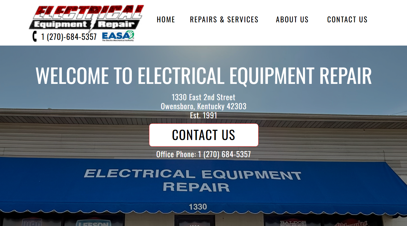 Screenshot of Electrical Equipment Repair
