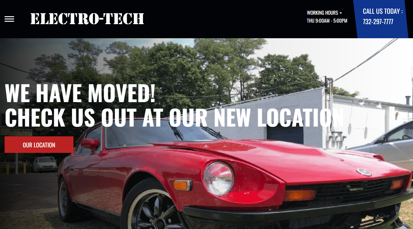 Screenshot of Electro Tech Auto Repair