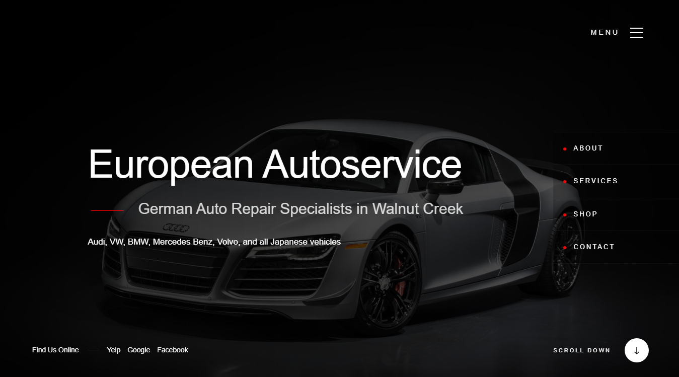 Screenshot of European Autoservice