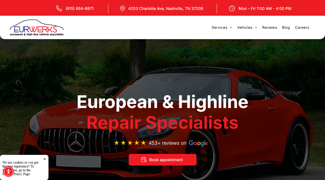 Screenshot of EurWerks
