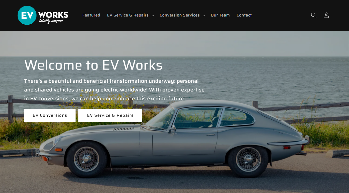Screenshot of EV Works