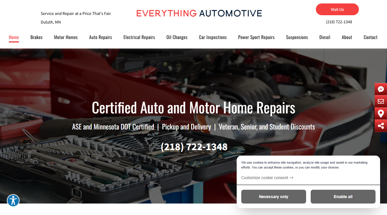 Screenshot of Everything Automotive