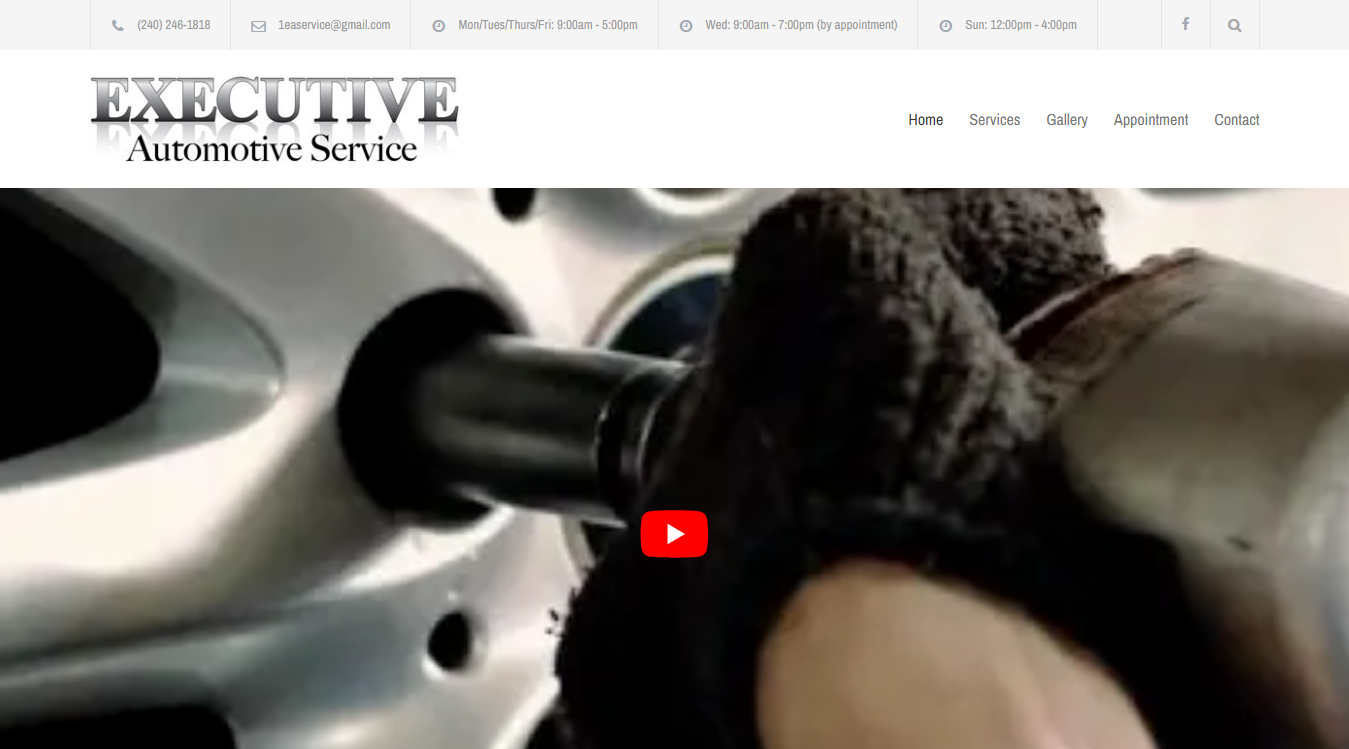 Screenshot of EXECUTIVE AUTOMOTIVE SERVICE REPAIR
