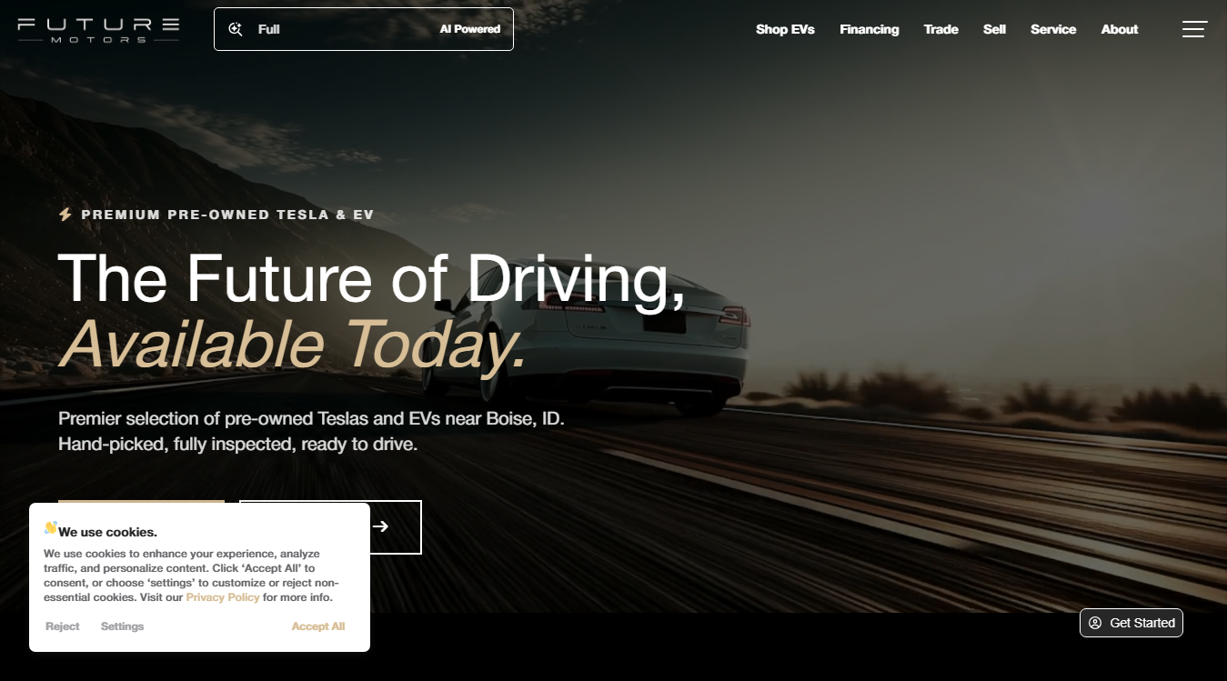 Screenshot of Future Motors