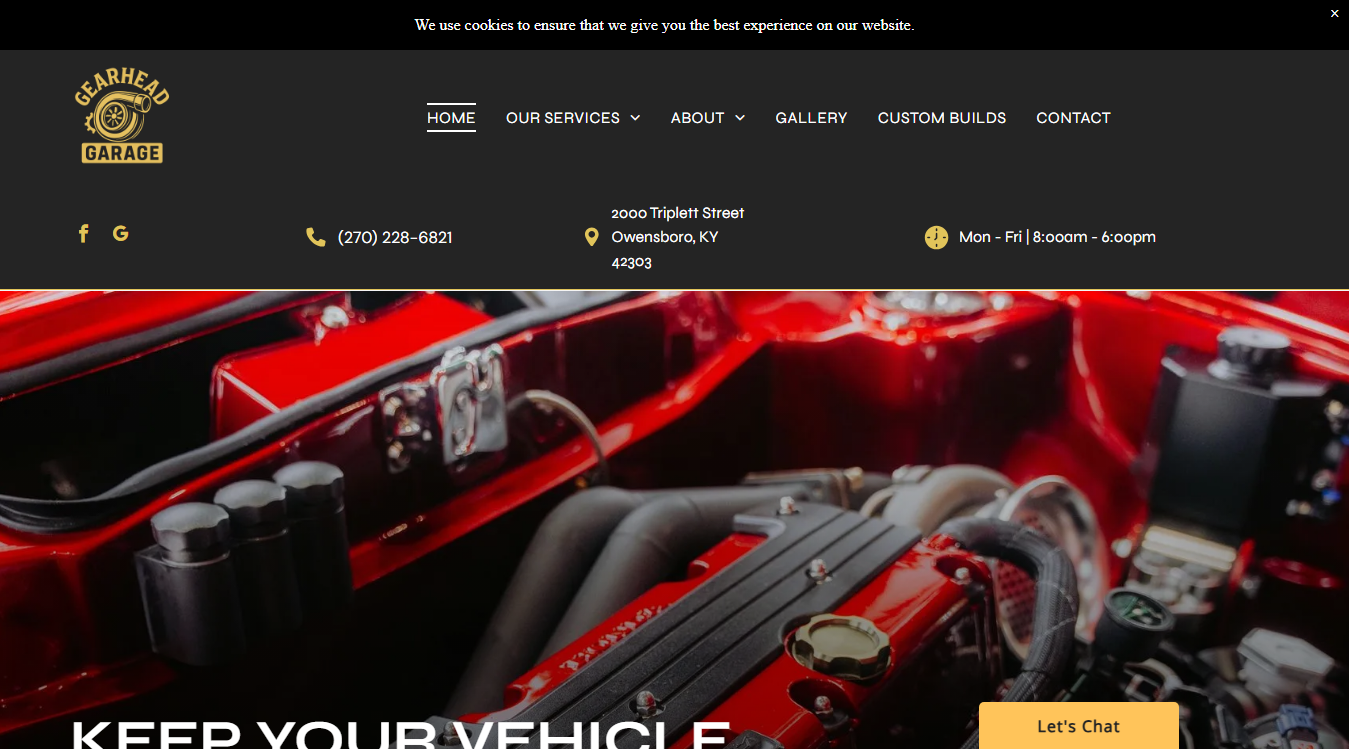Screenshot of Gearhead Garage