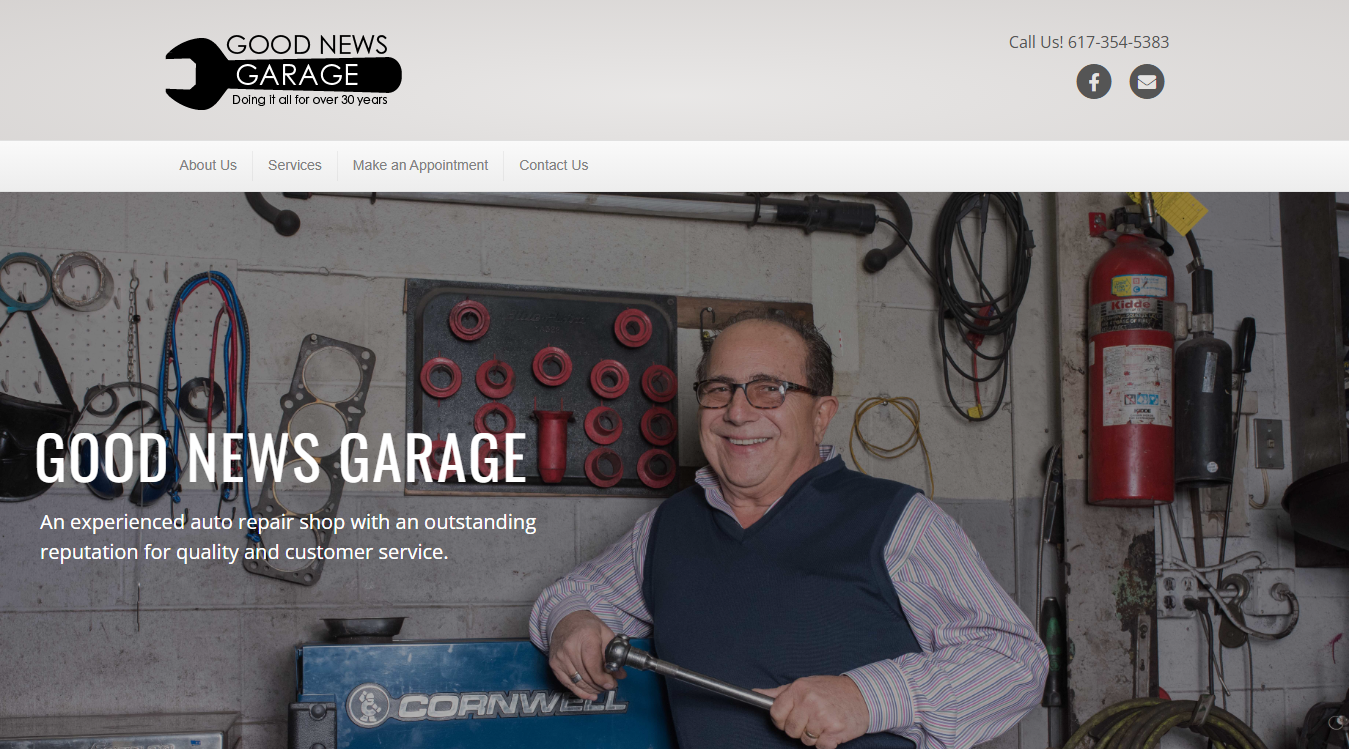Screenshot of Good News Garage