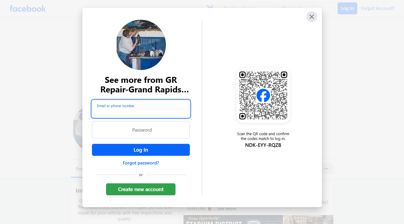 Screenshot of Grand Rapids Repair