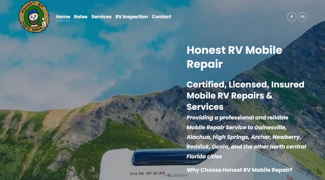 Screenshot of Honest RV Mobile Repair