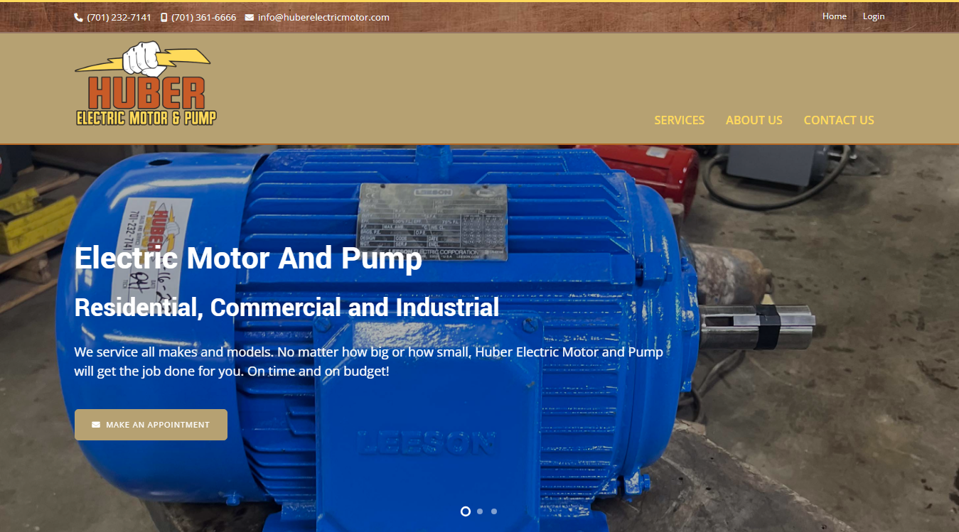 Screenshot of Huber Electric Motor and Pump