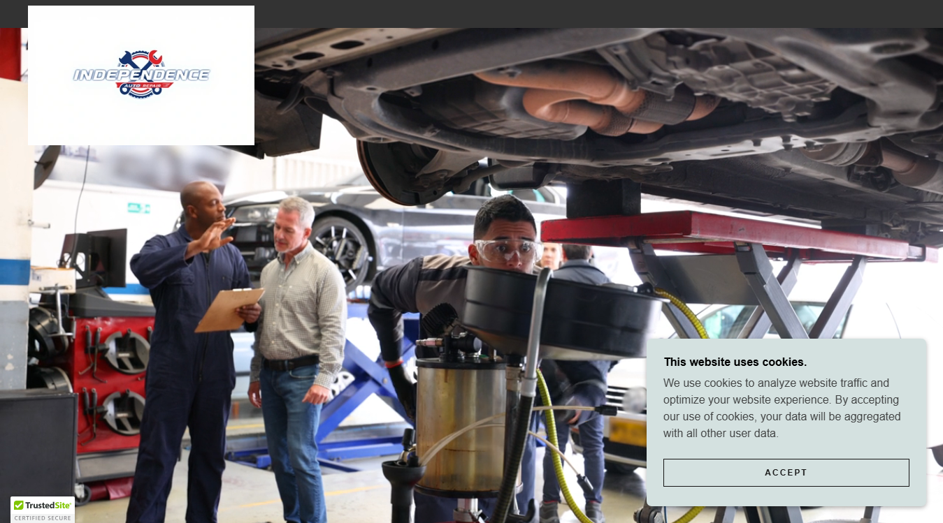 Screenshot of Independence Auto Repair
