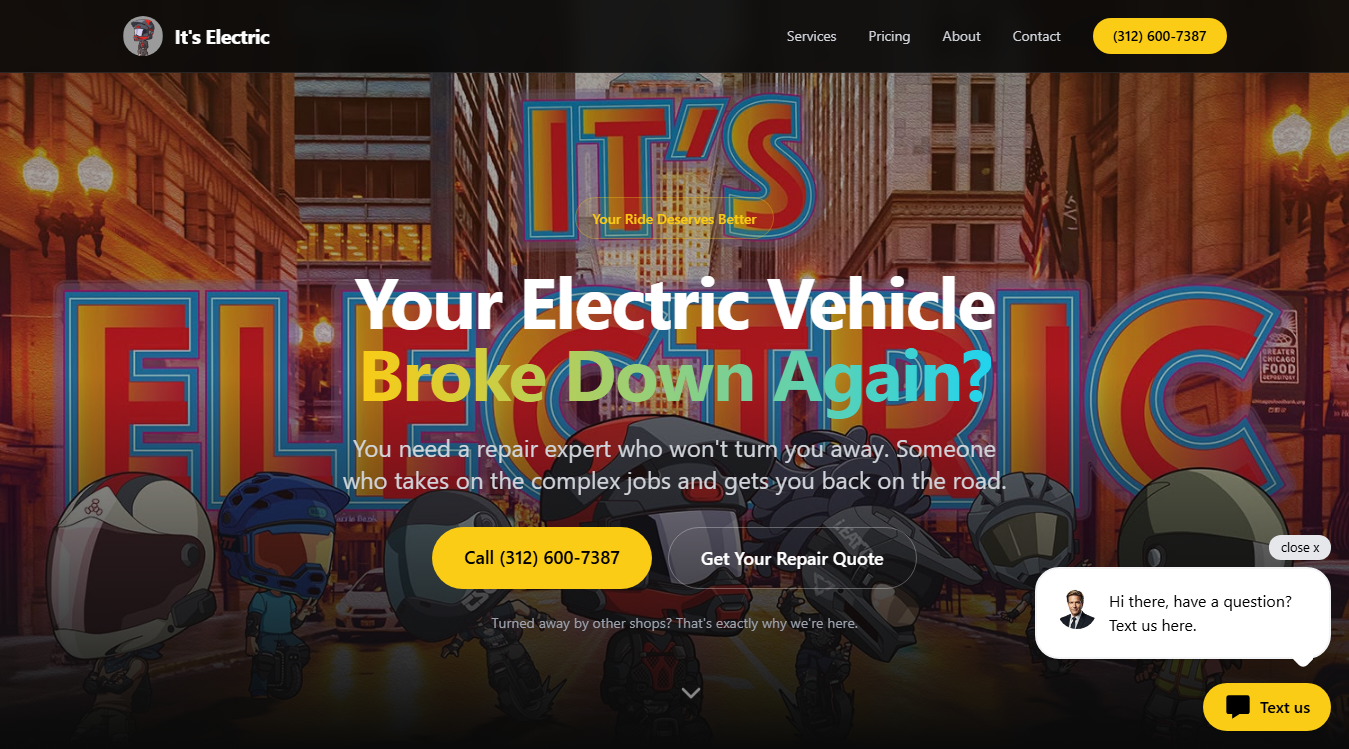 Screenshot of It's Electric Chicago