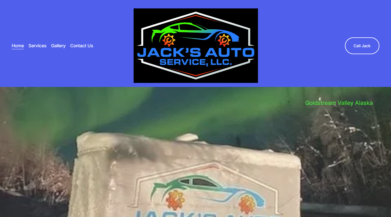 Screenshot of Jacks Auto Service, LLC