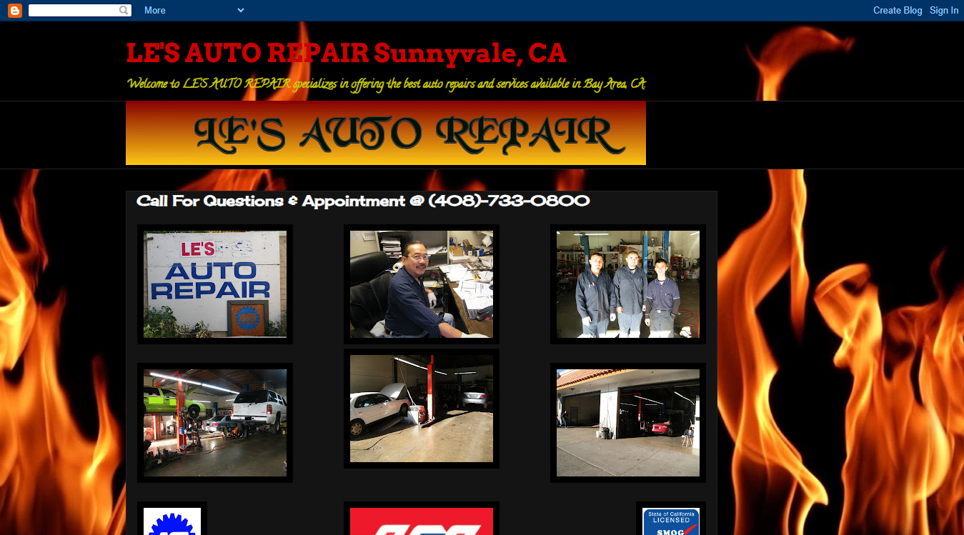 Screenshot of Le's Auto Repair