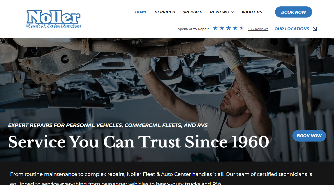 Screenshot of Noller Fleet & Auto Service
