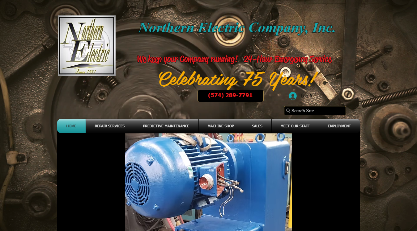 Screenshot of Northern Electric Company, Inc.