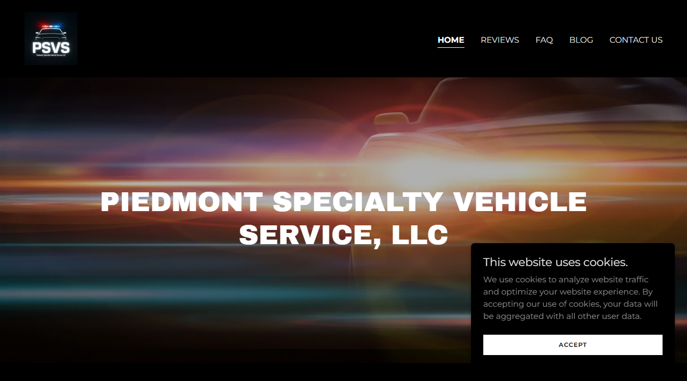 Screenshot of Piedmont Specialty Vehicle Service, LLC