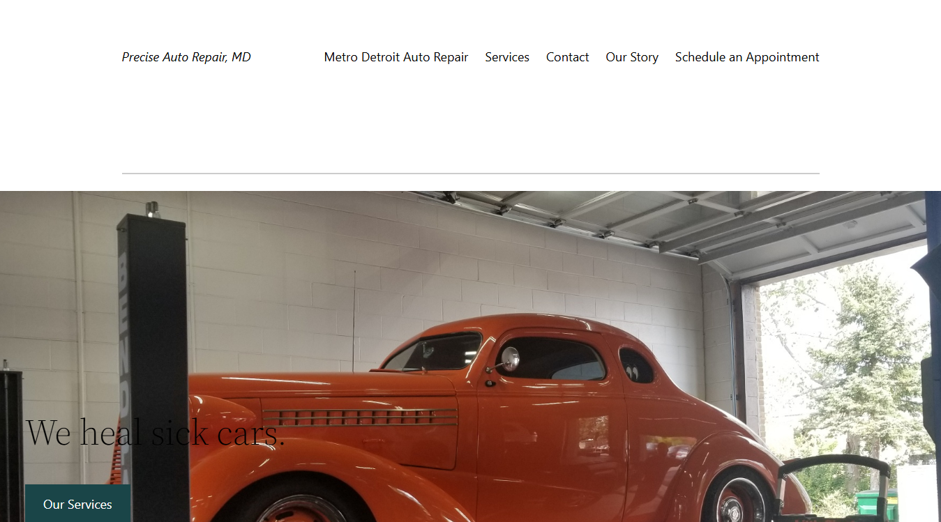 Screenshot of Precise Auto Repair MD, LLC