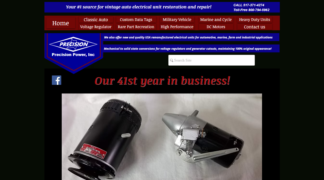 Screenshot of Precision Power Inc