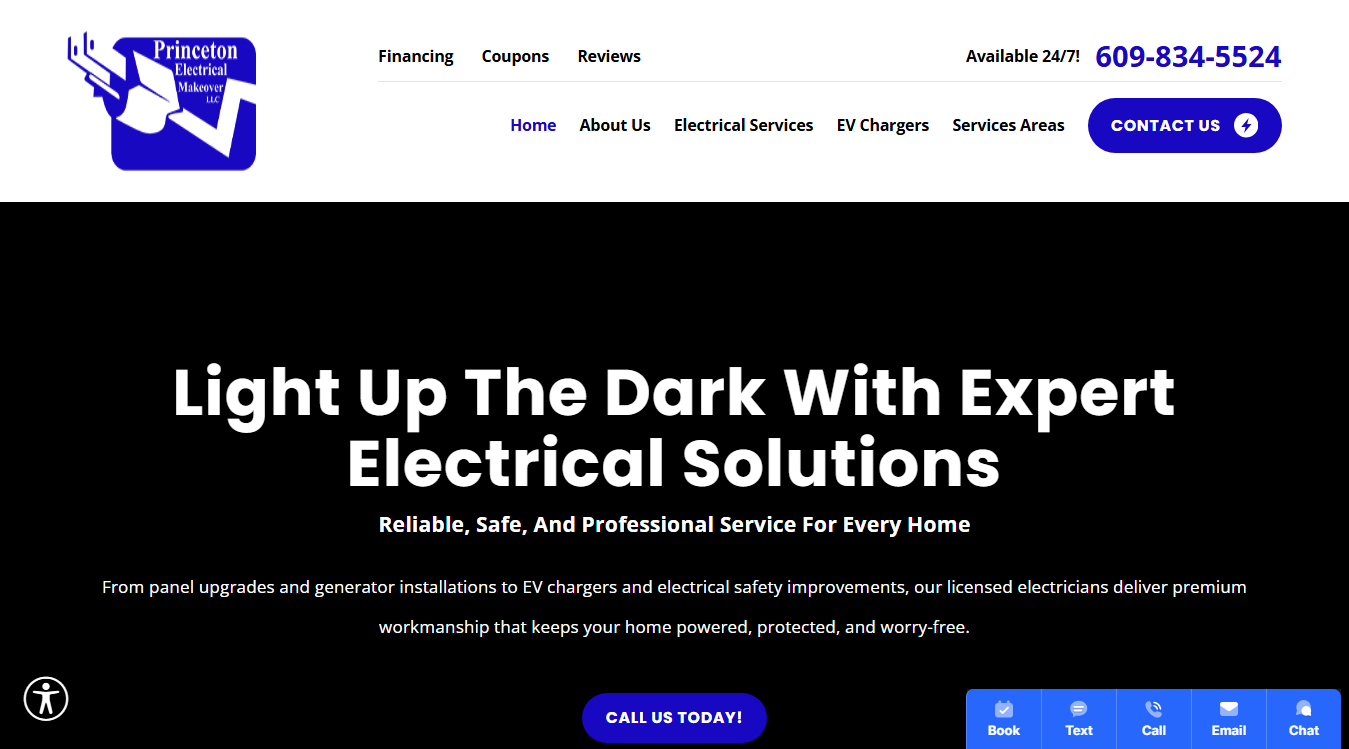 Screenshot of Princeton Electrical Makeover