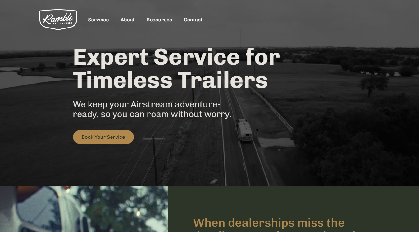 Screenshot of Ramble Trailerworks