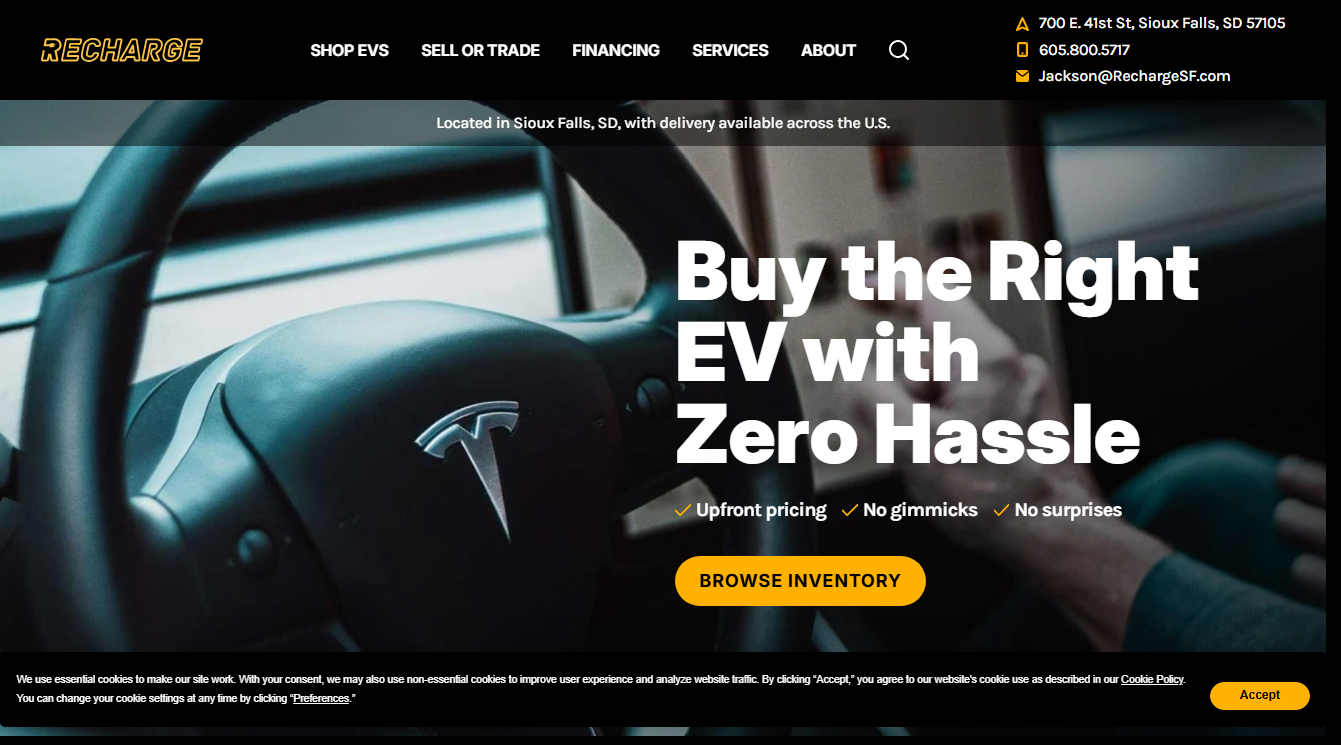 Screenshot of Recharge