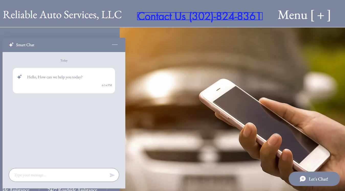 Screenshot of Reliable Auto Services LLC