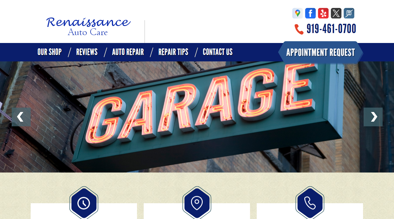 Screenshot of Renaissance Auto Care Inc