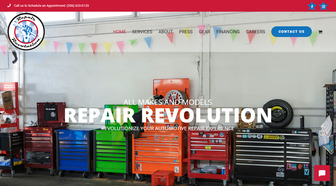 Screenshot of Repair Revolution