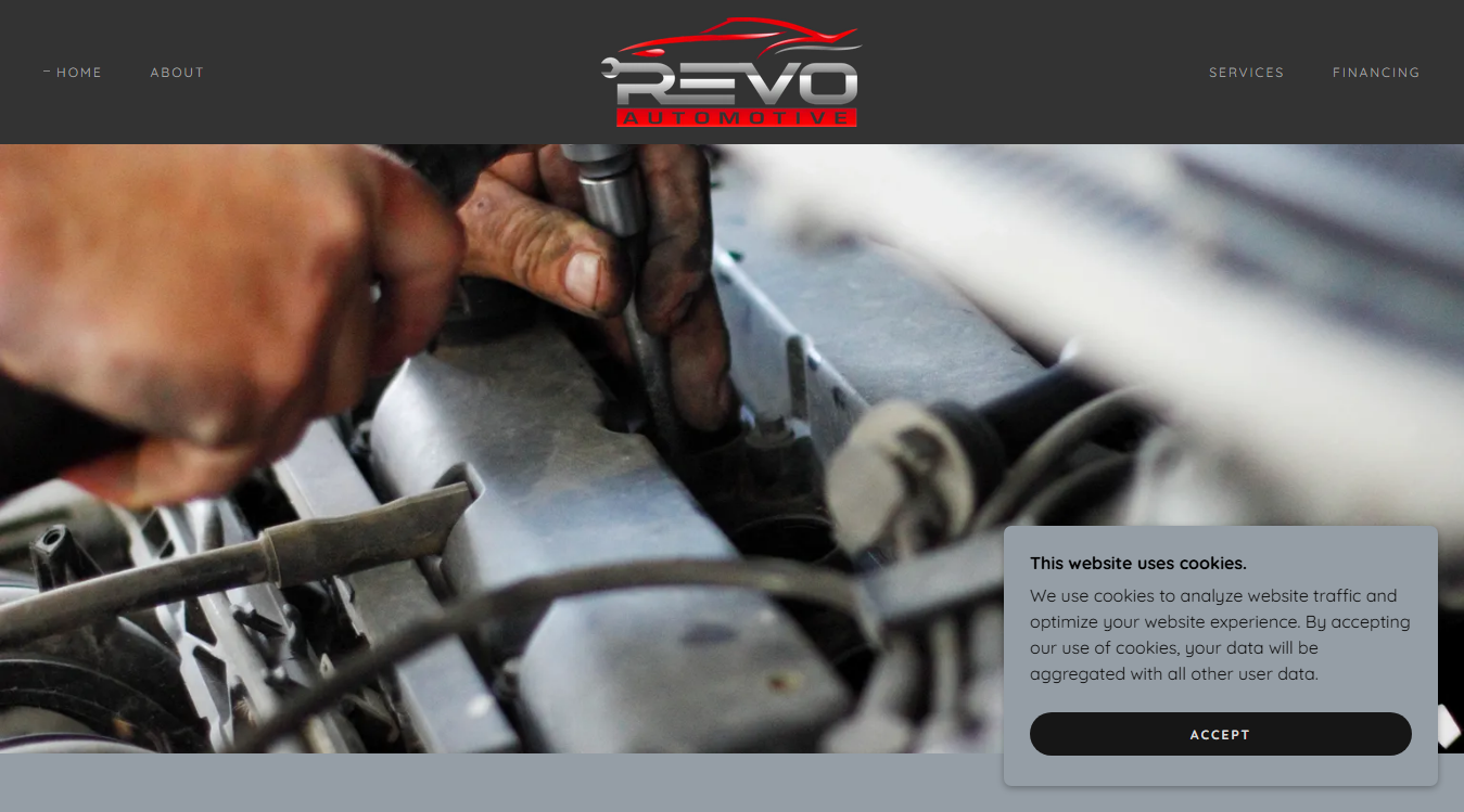 Screenshot of Revo Automotive